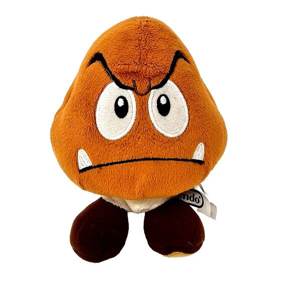 Goomba Enemy Mushroom Super Mario Plush Stuffed World Of Nintendo 2019 - Picture 1 of 10